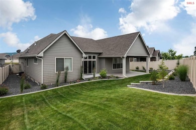 Curbing defines planting areas, sprinkler system k