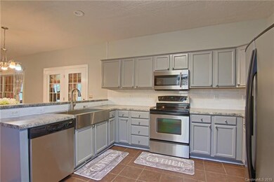 Farmhouse sink and breakfast bar