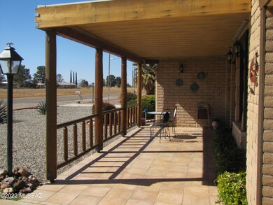 Front patio from driveway