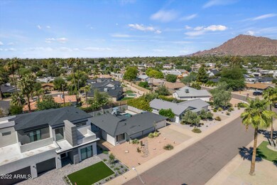 Aerial towards Camelback Mountain