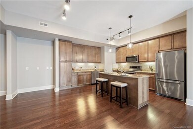 Kitchen with workstation space