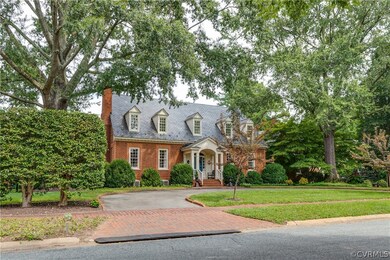 With a circular driveway