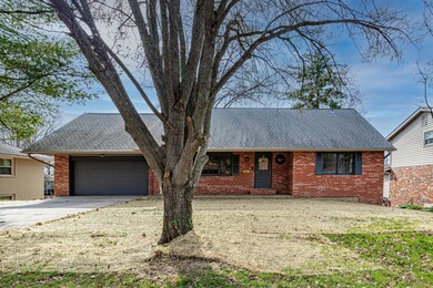Newly seeded front lawn