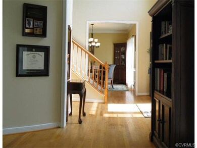 From Living room/office, across foyer into the din
