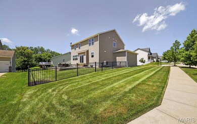 Large fenced in backyard with level side yard