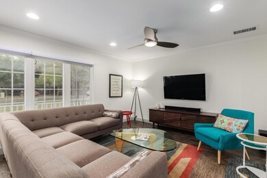 Living room with large picture window.