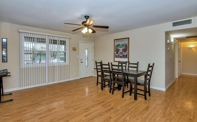 Lovely doors and an open floor plan
