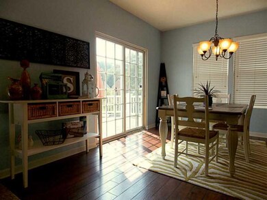 Dining Room. Dining area with Sliding doors to rea