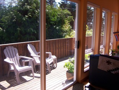 Living area opens to deck.