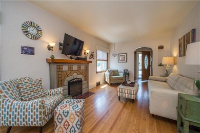 Electric fireplace keeps this living room extra co