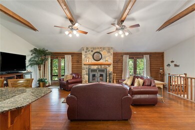 Beautiful wide open floor plan in this Lake Hartwe