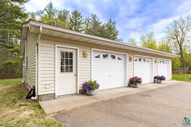 View of detached garage