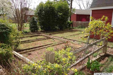 Garden area in back yard.