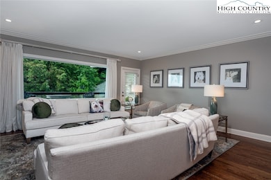 Comfortable sitting area with twin sofas