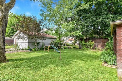 Spacious fenced back yard.