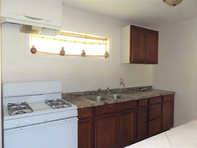 Kitchen with gas range and lots of cabinet space