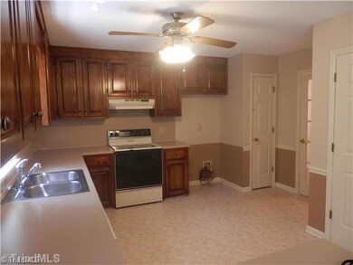 Kitchen. Kitchen with fresh paint and fixtures.