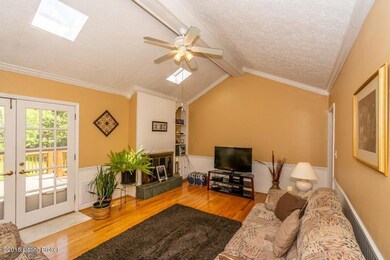 9009 family room with fireplace, opens o