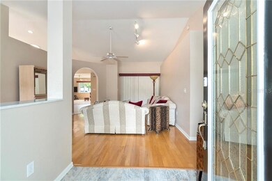 Living room view from front entry