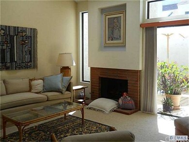 Cozy fireplace in living room