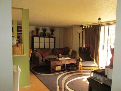 Living Room. Spacious living room with sliding doo