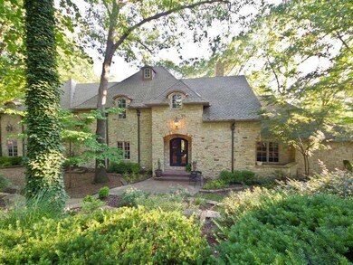 Exterior Front. Luxury Estate Landscaping