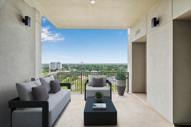 Spacious outdoor terrace with spectacular Northern views. Photo is virtually staged