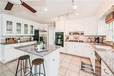 Upgraded glass cabinets