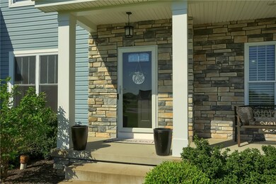 Covered front porch.
