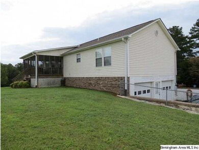 Back/side view of home