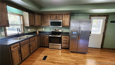 Kitchen with SS appliances