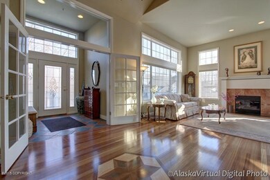 Sun-filled entry & living room