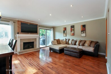 Family Room with new hardwood floors
