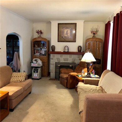 The Living Room runs the entire width of the house