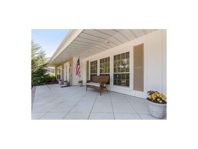 Front Porch with Stamped Concrete