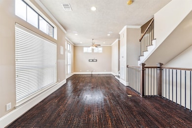The second floor has tons of natural light from al