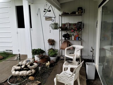 front patio /door to covered storage