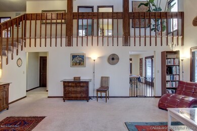 Balcony above living room