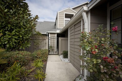 front walkway to private gate entrance