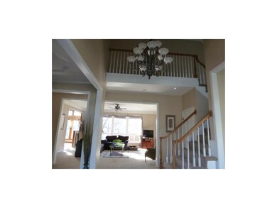 View from front door and large entryway.