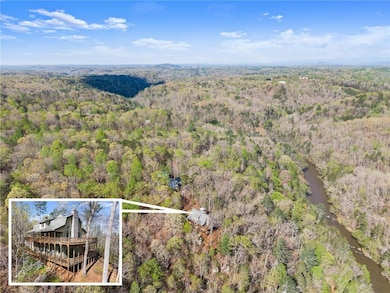 Drone / aerial view with a forest view
