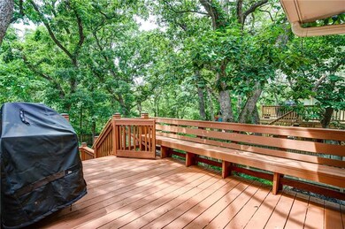 Another view of the upper deck off of the dining r