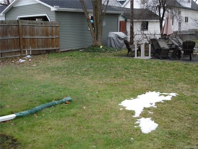 Fully fenced backyard with private patio area.  Ac