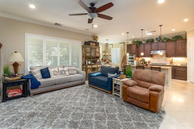 Plantation shutters throughout