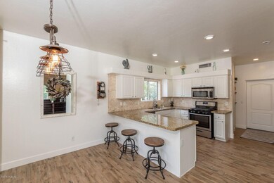 Kitchen and dining area