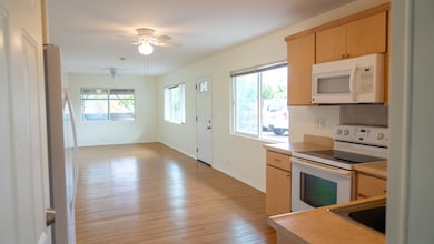 Entry to the main part of the house into the kitchen