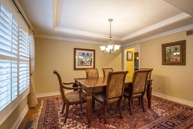 Tray ceilings and plantation blinds