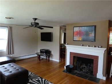 Living Room. Living Room with Fireplace