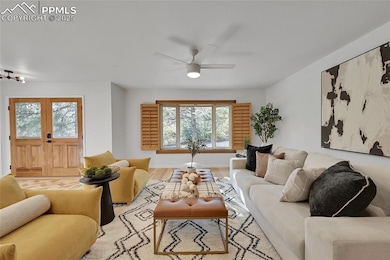 Living room featuring plenty of natural light, cei