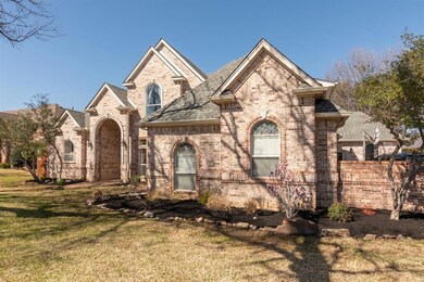 A well-hidden, side entry, three-car garage.
